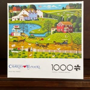 Jolly Hill Farms- Charles Wysocki 1000 piece puzzle